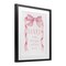 Stupell Industries Loved More Sentiment Pink Ribbon Framed Print Under Glass, design by Cindy Jacobs